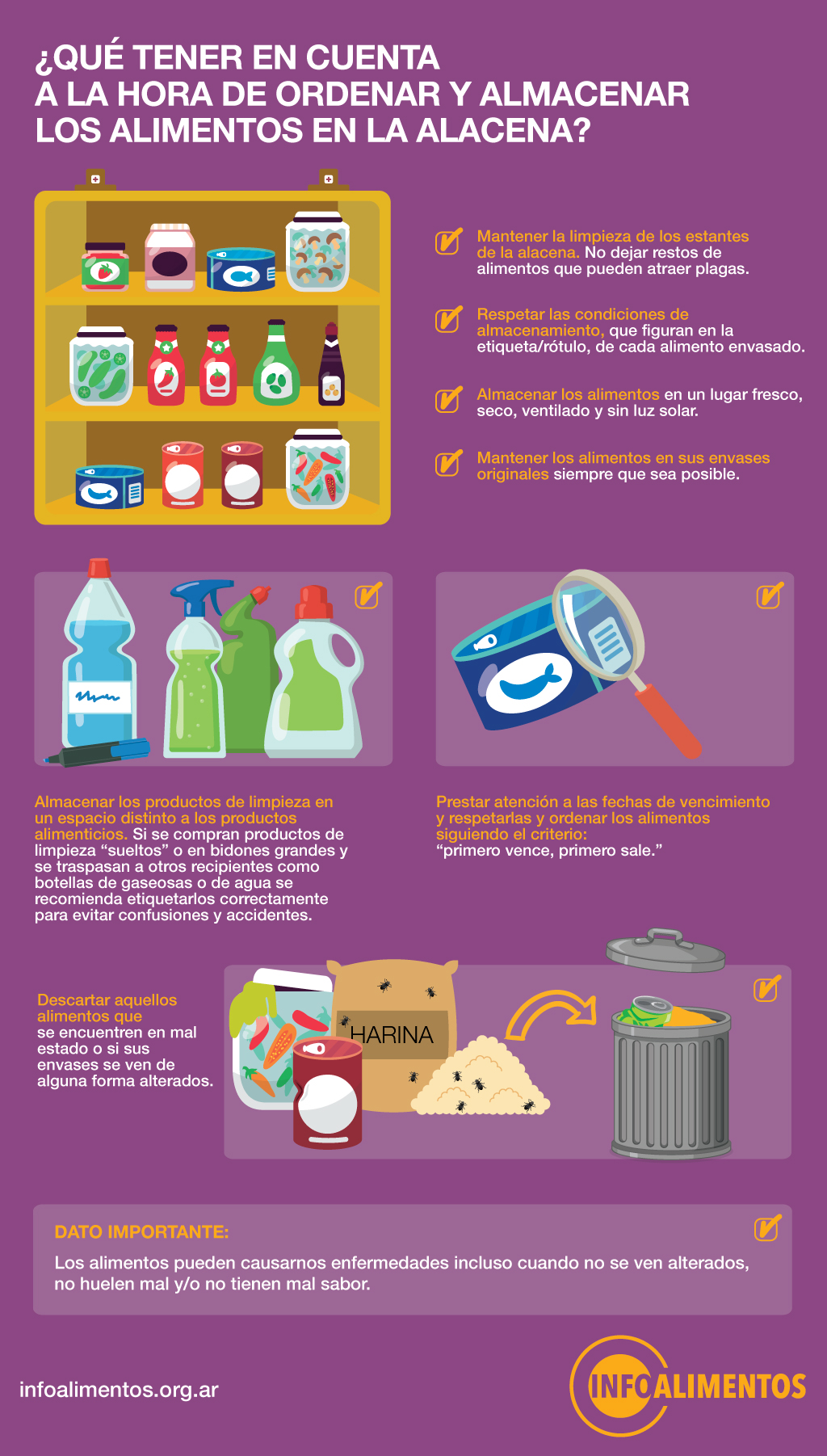 Infografia alimentos alacena